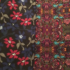Lularoe TC leggings * 2 pair* black background